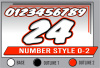 PRINTED NUMBER SET O-2